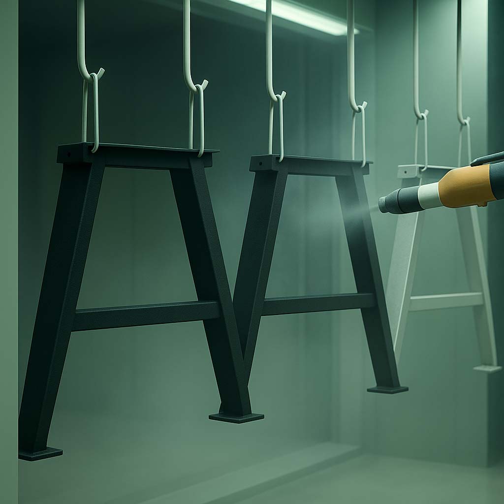 Pulverbeschichtetes Tischgestell